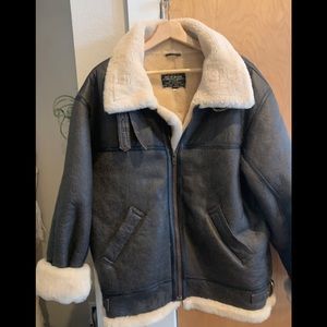 NWOT B-3 original Flight Jacket, real Shearling, Leather! Plush! M Unisex $900
